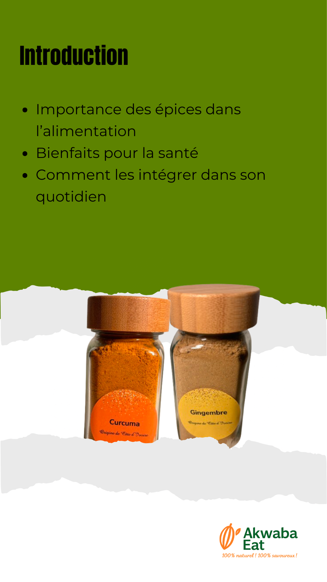 Les 5 épices à avoir absolument pour une alimentation équilibrée – par Akwaba Eat